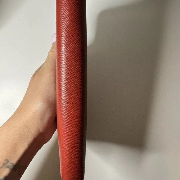 Auth Prada Red Saffiano Leather Wallet with Authenticity Card - Picture 5 of 6